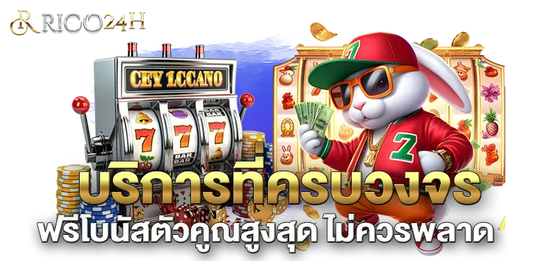 บริการที่ครบวงจร ฟรีโบนัสตัวคูณสูงสุด ไม่ควรพลาด